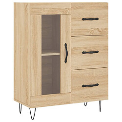 Maison Chic Buffet,Meuble de Rangement,commode pour salon,Cuisine chêne sonoma 69,5x34x90 cm bois d'ingénierie -MN91076