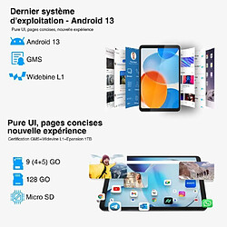 NC Tablette Tactile DOOGEE T20Mini Android 13,Octa Core,9Go+128Go-1To 8.4"FHD+,5060mAh 13MP,TÜV Certificat,Double SIM+TF,Widevine L1 