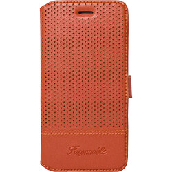 Etui folio Façonnable orange micro perforé pour iPhone 6/6S