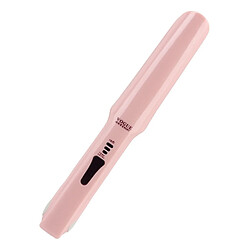 Wewoo Mini redresseur de cheveux rechargeable sans fil USB Bigoudi double attelle pour cheveux (rose)