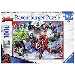 Ravensburger - Puzzle Marvel Avengers XXL - 100 pièces - version anglaise 