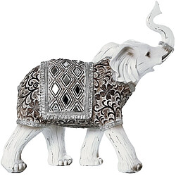 Figurine Décorative Alexandra House Living Blanc Plastique Eléphant 12 x 26 x 27 cm