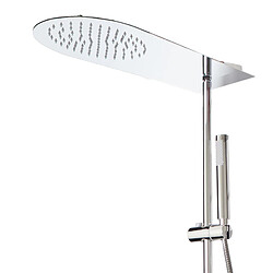 Colonne de douche design avec mitigeur thermostatique Pommeau et douchette