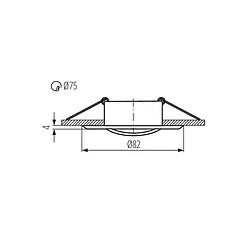 Avis Kanlux Support Spot Encastrable Rond Orientable VIDI Blanc