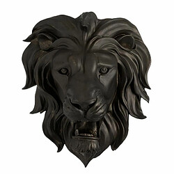 Paris Prix Décoration Murale Tête de Lion 48cm Noir