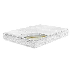 Beliani Matelas à ressorts ensachés équilibré 160 x 200 cm LUXUS