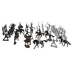 Jouets De Chevaliers, Guerriers En Plastique Chevaliers Médiévaux Chevaliers Action Soldat 60pcs jouets de soldat chevalier médiéval