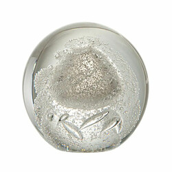 Paris Prix Presse-Papier en Verre Bulle 12cm Argent 