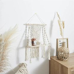 Acheter The Home Deco Factory Etagère murale bohème en macramé - Beige