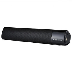 Yonis Enceinte Bluetooth Grande Taille Ecran LCD Micro Intégré Appels Mains-Libres Carte TF AUX IN Distance 10m Enceinte Bluetooth Stéréo Portable Avec Écran LCD MIC Intégré Support TF AUX Noir YONIS