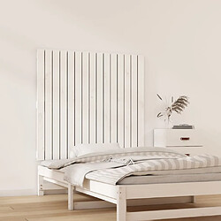 Avis Maison Chic Tête de lit scandinave pour lit adulte,Meuble de chambre murale Blanc 95,5x3x90 cm Bois massif de pin -MN28602