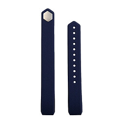 Wewoo Bracelet bleu foncé pour Watchband Alta Watch en silicone à texture oblique, petite taille, longueur: environ 18.5cm