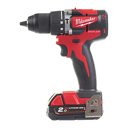 Perceuse Percussion Compacte BRUSHLESS,18V, 2,0Ah, 60 Nm MILWAUKEE M18 CBLPD-202C - 4933464320