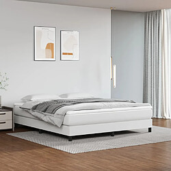 vidaXL Matelas de lit à ressorts ensachés Blanc 180x200x20 cm