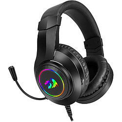 Casque Gamer Redragon HYLAS (H260RGB) avec micro intégré, réglage volume et retroéclairage RGB, haut-parleurs 50 mm