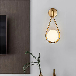 Acheter Universal Lampe murale en laiton, salon, couloir, balcon, chambre, chevet, lampe murale en verre.