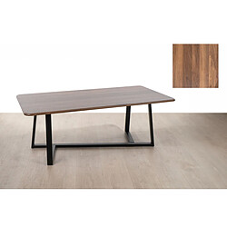 Table d'appoint Romimex Marron Noir Bois Métal 120 x 44 x 60 cm