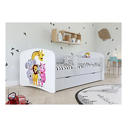 Lit vert zoo Babydreams avec un tiroir sans matelas 160/80