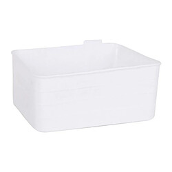 Totalcadeau Organisateur polyvalent en plastique flexible blanc (18 X 13,5 x 7,5 cm) pas cher