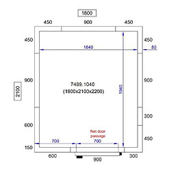 Chambre Froide Positive Pro Line - Hauteur 2200 mm - Combisteel