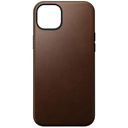 Nomad Coque Modern en Cuir pour iPhone 15 Plus Marron foncé