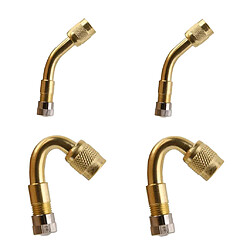 4x Extension de Valve de Pneu Adaptateur Kits de Moto 45 Degré