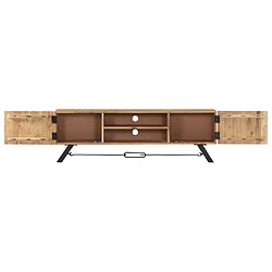 Acheter Maison Chic Meuble TV scandinave - Banc TV pour salon 140 x 30 x 45 cm Bois d'acacia massif -MN47079