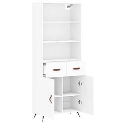 Acheter Maison Chic Buffet,Meuble de Rangement,commode pour salon,Cuisine Blanc 69,5x34x180 cm Bois d'ingénierie -MN61142