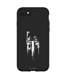 RhinoShield Coque Compatible avec [iPhone SE3 / SE2 / 8 / 7] SolidSuit - Coque Fine Licence Officielle Star Wars avec Technologie Absorption des Chocs - Noir - Boba Fett 