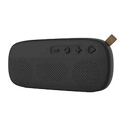 Yonis Enceinte Bluetooth TWS Étanche Avec Boucle Cuir Enceinte Bluetooth Résistante À L'eau Avec Boucle En Cuir Support TWS Autonomie De 7 Heures Bleu YONIS