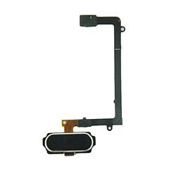 Wewoo Pour Galaxy S6 Edge / noir G925 pièce détachée Accueil Bouton Câble flexible Flex Cable avec Identification d'Empreinte Digitale 