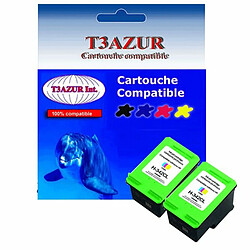 Lot de 2 Cartouches compatibles pour imprimante HP PhotoSmart 2575, 2577, 2578 (342) Couleur - T3AZUR Lot de 2 Cartouches compatibles pour imprimante HP PhotoSmart 2575, 2577, 2578 (342) Couleur 18ml - T3AZUR