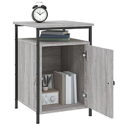 Acheter Maison Chic Table de chevet, Table de Nuit pour chambre salon sonoma gris 40x42x60 cm bois d'ingénierie