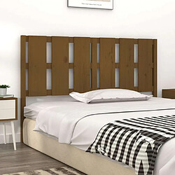 Avis Maison Chic Tête de lit scandinave pour lit adulte,Meuble de chambre Marron miel 155,5x4x100 cm Bois massif de pin -MN80697