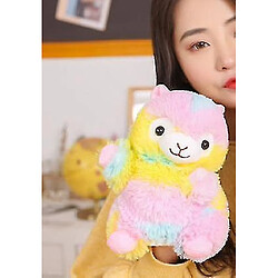 Universal Mignon super mignon créatif jouet arc-en-ciel alpaca Hand Puppet Toy Toy Enfant Education Storytelling Doll pas cher