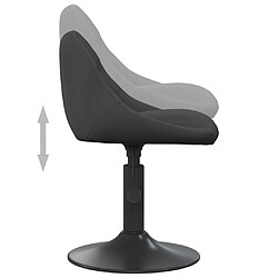 Acheter vidaXL Chaise de salle à manger Noir Velours