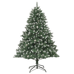 vidaXL Sapin de Noël artificiel avec support 240 cm PVC