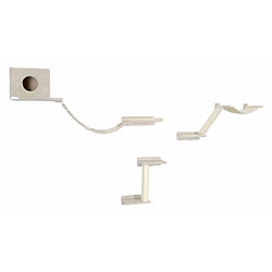 Kerbl Mur d'escalade pour chats Mount Everest Bois Beige