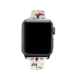 Wewoo Courroie d'impression en silicone pour Apple Watch séries 5 et 4 40 mm motif papillon