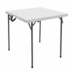 Table Piable Lifetime Blanc 94 x 74 x 94 cm Acier Plastique