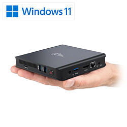 CSL-Computer Narrow Box Ultra HD Compact Mini-PC CSL Narrow Box Ultra HD Compact v5 / 512 Go M.2 SSD / Windows 11 Pro