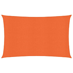 vidaXL Voile d'ombrage 160 g/m² Orange 2x4 m PEHD