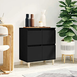 Maison Chic Buffet,Meuble de Rangement,commode pour salon,Cuisine Noir 60x35x70 cm Bois d'ingénierie -MN24744