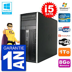 PC HP 6300 MT Intel Core i5-3470 RAM 8Go Disque Dur 1To Graveur DVD Wifi W7 · Occasion 