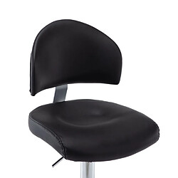 vidaXL Tabouret de bar Noir Similicuir pas cher