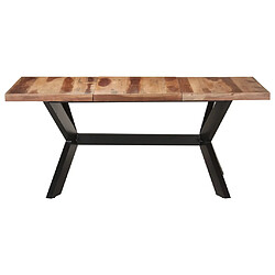 vidaXL Table de salle à manger 180x90x75 cm Bois avec finition miel