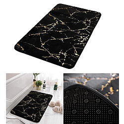 Acheter Tapis De Bain Tapis De Bain Absorbant L'eau Tapis De Sol De Chevet Noir 50x80cm