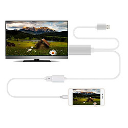 Universal Retour à grande vitesse vers le téléphone mobile HDMI connectant l'adaptateur de câble TV 80cm