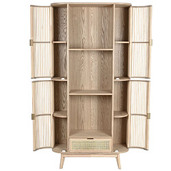 Acheter Pegane Etagère, meuble étagère murale en bois coloris naturel - longueur 88 x profondeur 36 x Hauteur 180 cm