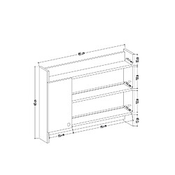 Avis Toilinux Etagère de cuisine 1 porte Hector en bois - Gris anthracite